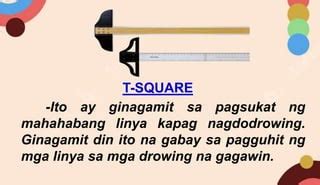 ginagamit sa pagsukat ng mahabang linya kapag gumuguhit|Kagamitan sa pananahin Flashcards .